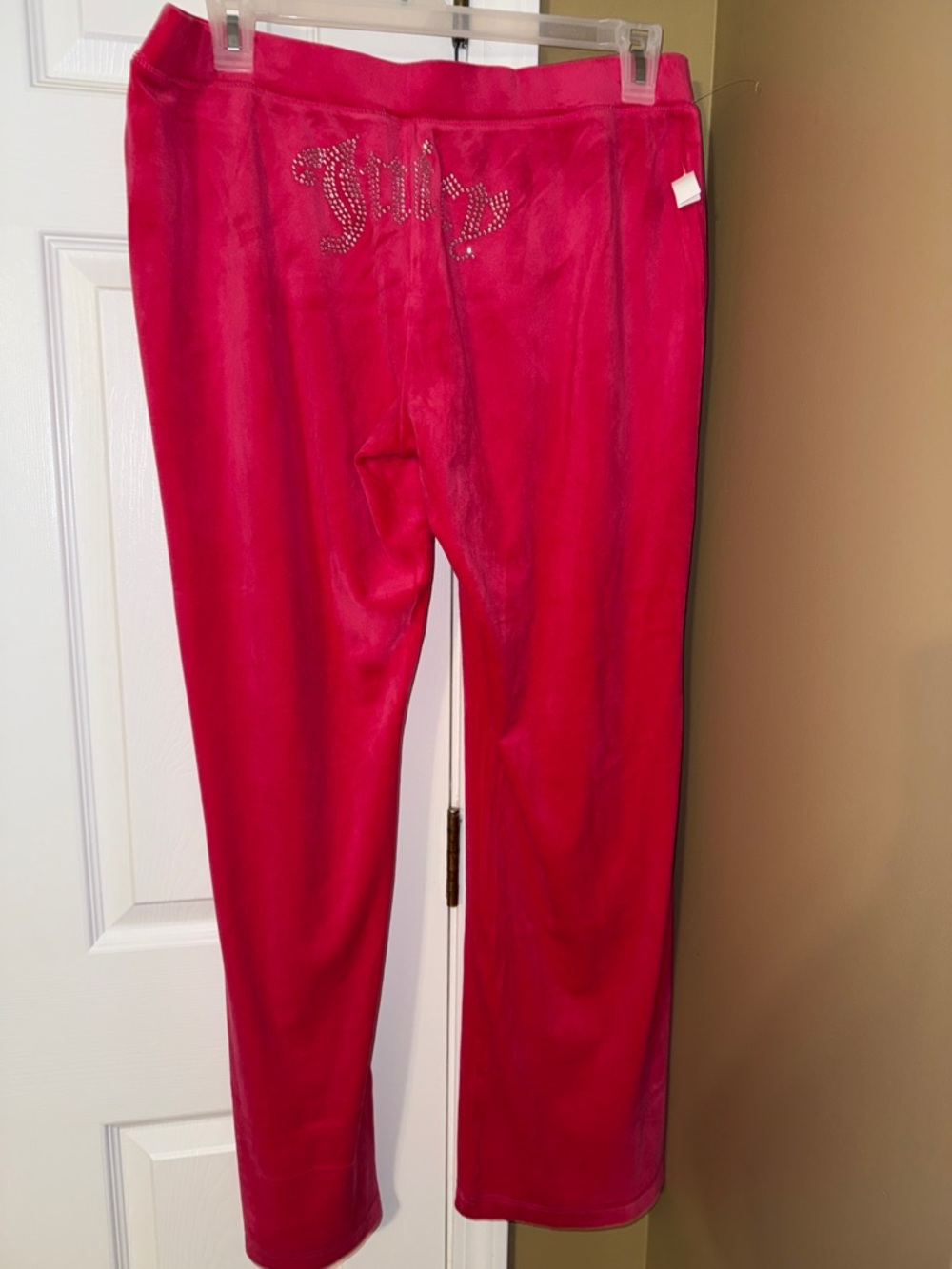 Hot Pink Juicy Couture Velour Hoodie & Pants Set XL - Picture 6 of 9